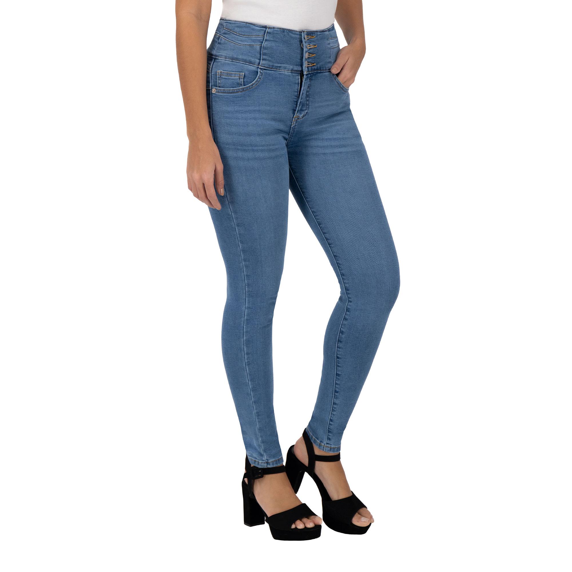 Foto 4 pulgar | Pantalón Skinny Britos Jeans Mujer Azul Corazón 023949