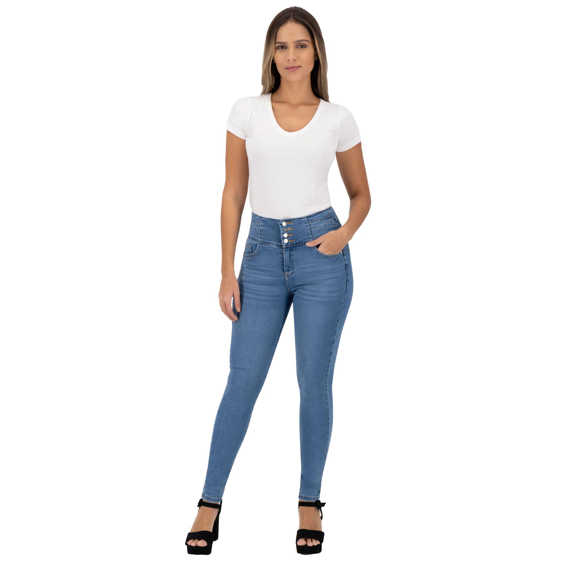 Foto 5 pulgar | Pantalón Skinny Britos Jeans Mujer Azul Corazón 023949