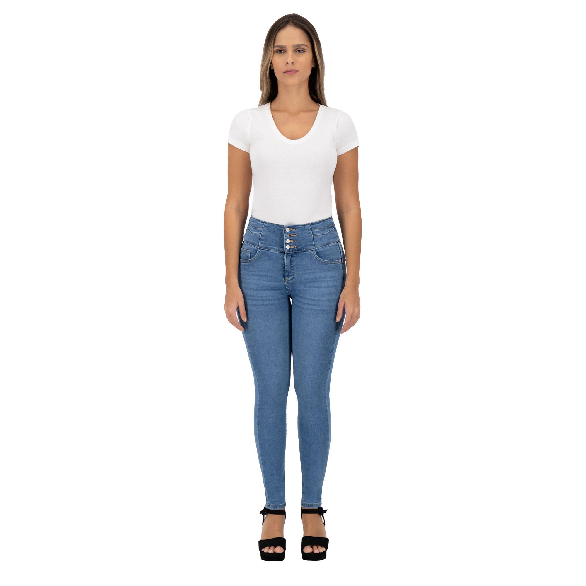 Foto 6 pulgar | Pantalón Skinny Britos Jeans Mujer Azul Corazón 023949