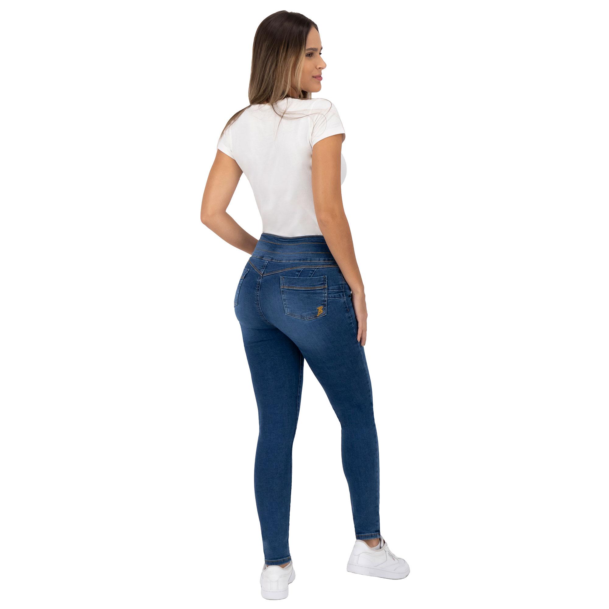 Foto 8 pulgar | Pantalón Skinny Britos Jeans Mujer Azul Magic Pomp 023794