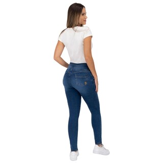 Foto 7 | Pantalón Skinny Britos Jeans Mujer Azul Magic Pomp 023794