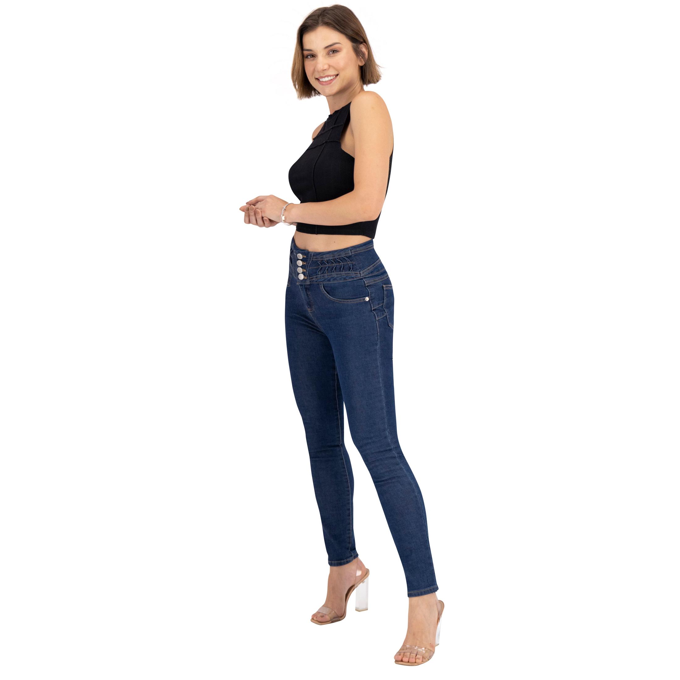 Foto 6 pulgar | Pantalón Skinny Britos Jeans Mujer Azul Magic Pomp 024246