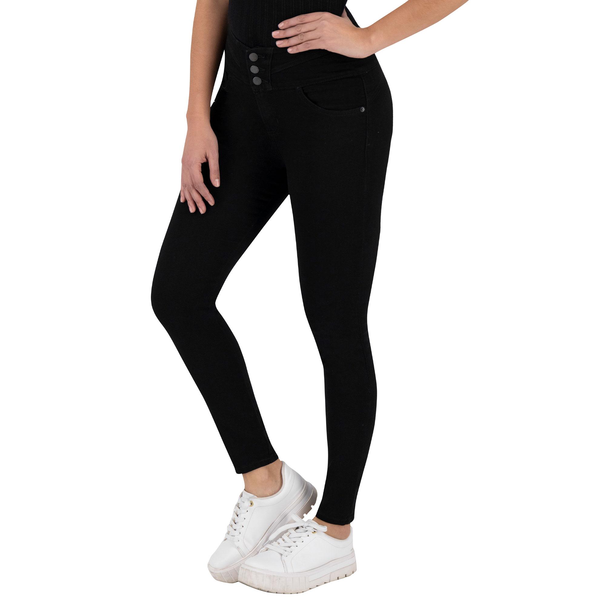 Foto 2 pulgar | Pantalón Skinny Britos Jeans Mujer Negro Corazón 024861