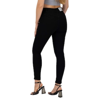 Foto 2 | Pantalón Skinny Britos Jeans Mujer Negro Corazón 024880