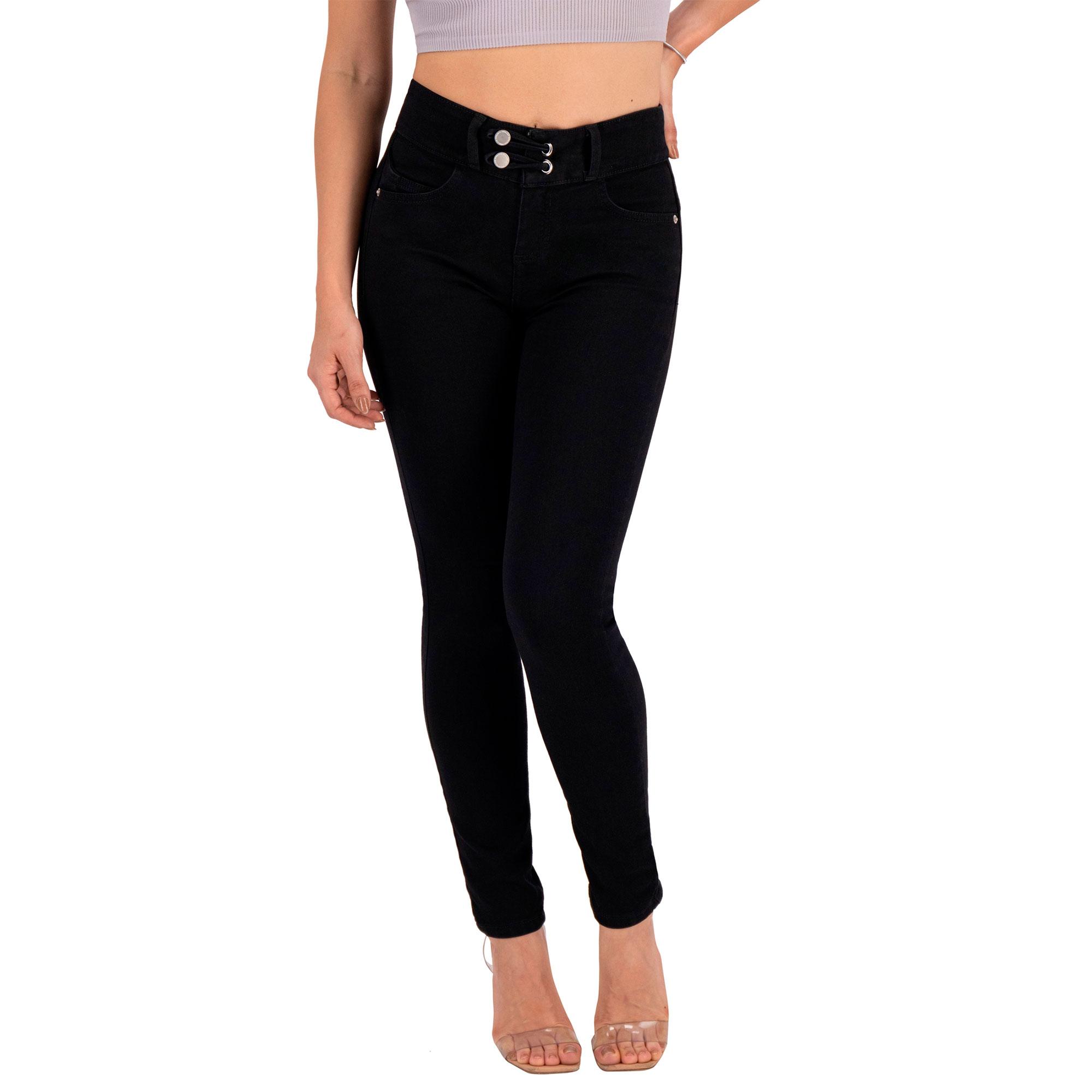 Foto 2 pulgar | Pantalón Skinny Britos Jeans Mujer Negro Corazón 024879