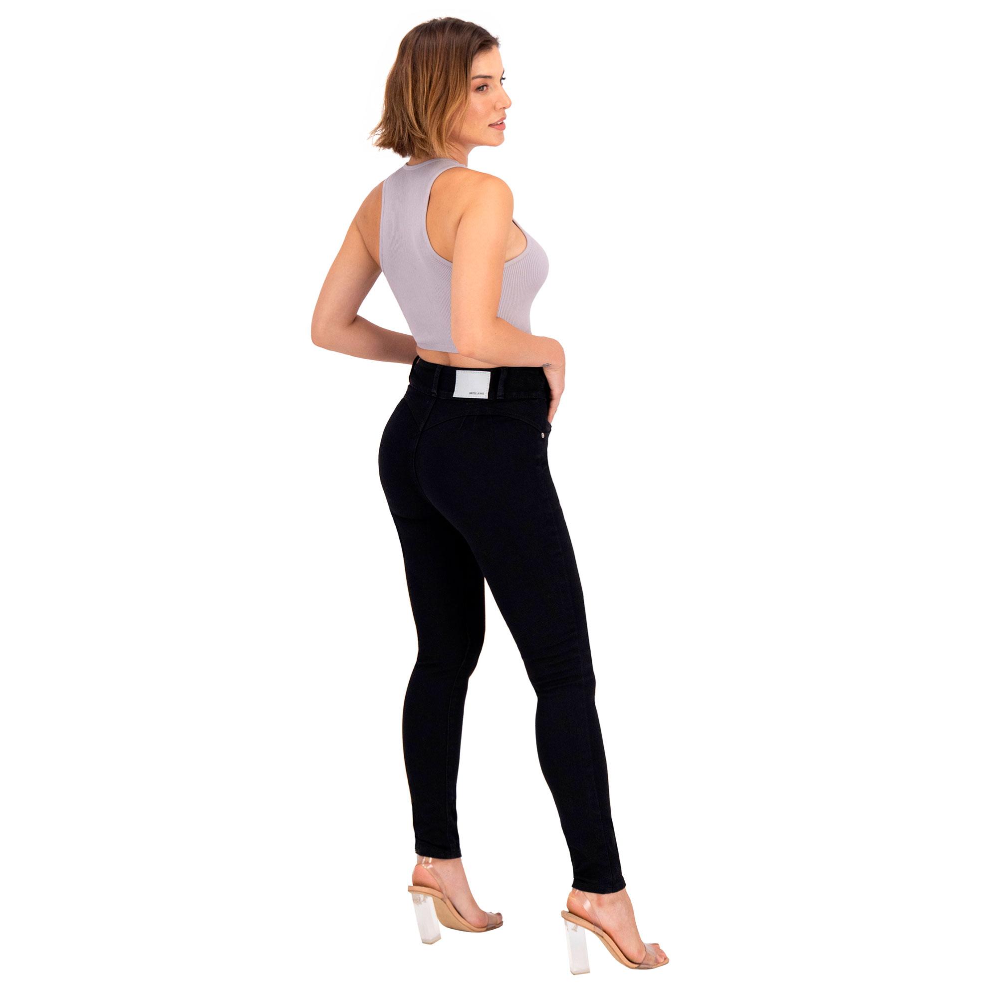 Foto 5 pulgar | Pantalón Skinny Britos Jeans Mujer Negro Corazón 024879