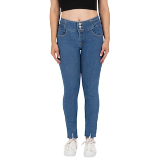 Foto 1 | Pantalón Skinny Britos Jeans Mujer Azul Magic Pomp 024883