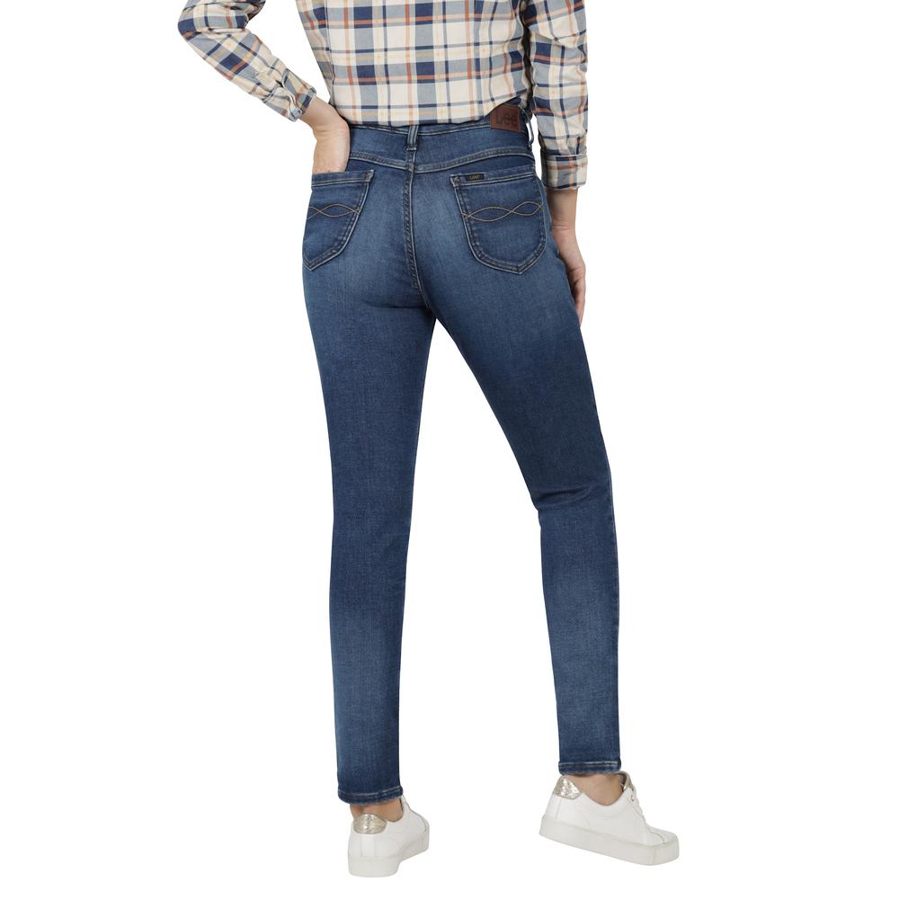 Foto 4 pulgar | Jeans Mujer Lee Skinny Fit 445 Azul Marino