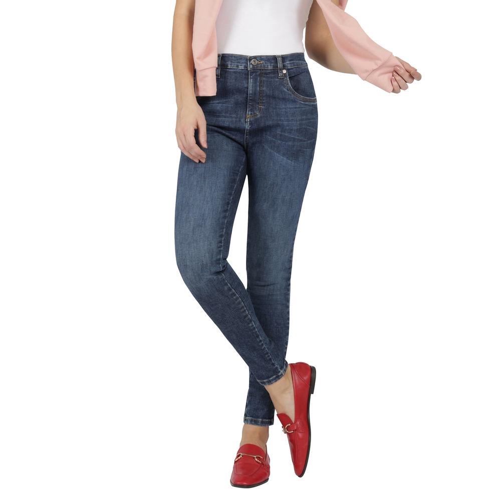 Foto 1 | Jeans Mujer Lee Skinny Fit 403 Azul Marino
