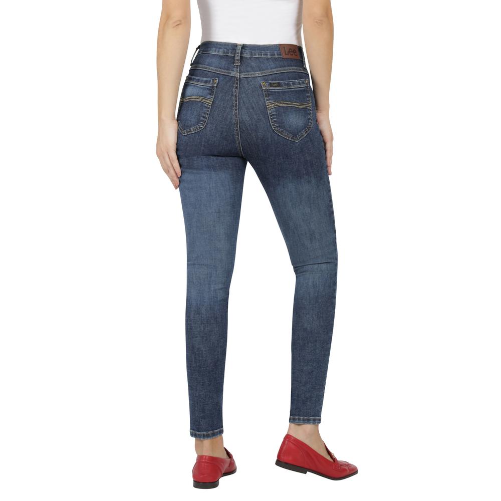 Foto 4 pulgar | Jeans Mujer Lee Skinny Fit 403 Azul Marino