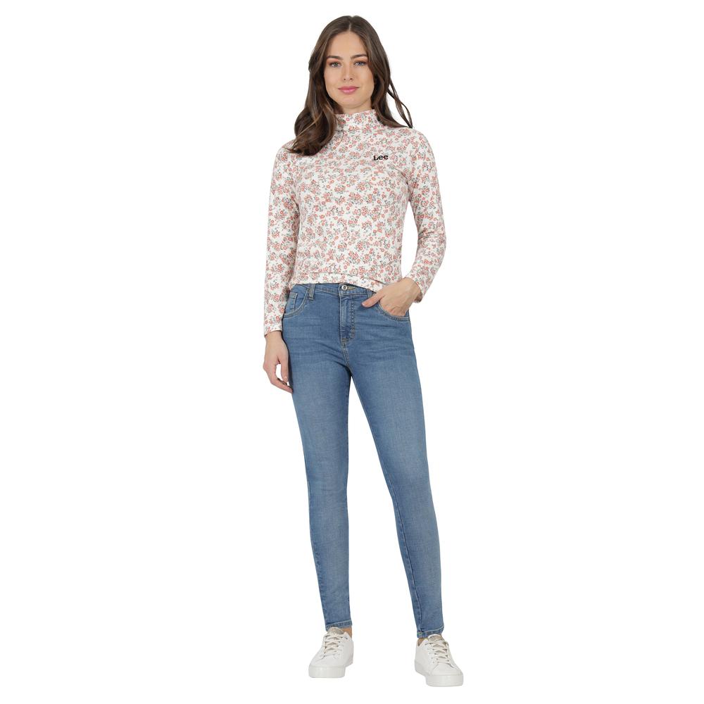 Foto 5 pulgar | Jeans Mujer Lee Skinny Fit 408 Azul Marino