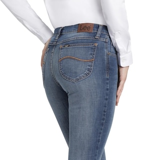 Foto 5 | Jeans Mujer Lee Skinny Fit 029 Azul