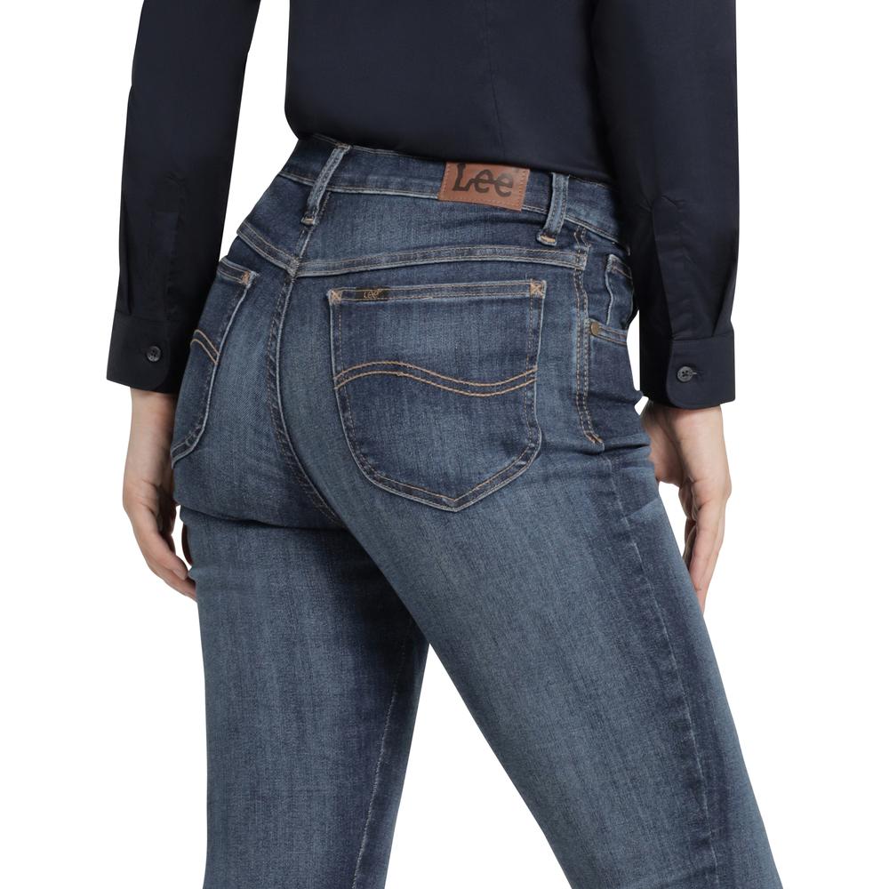 Foto 5 | Jeans Mujer Lee Skinny Fit 402 Azul Marino