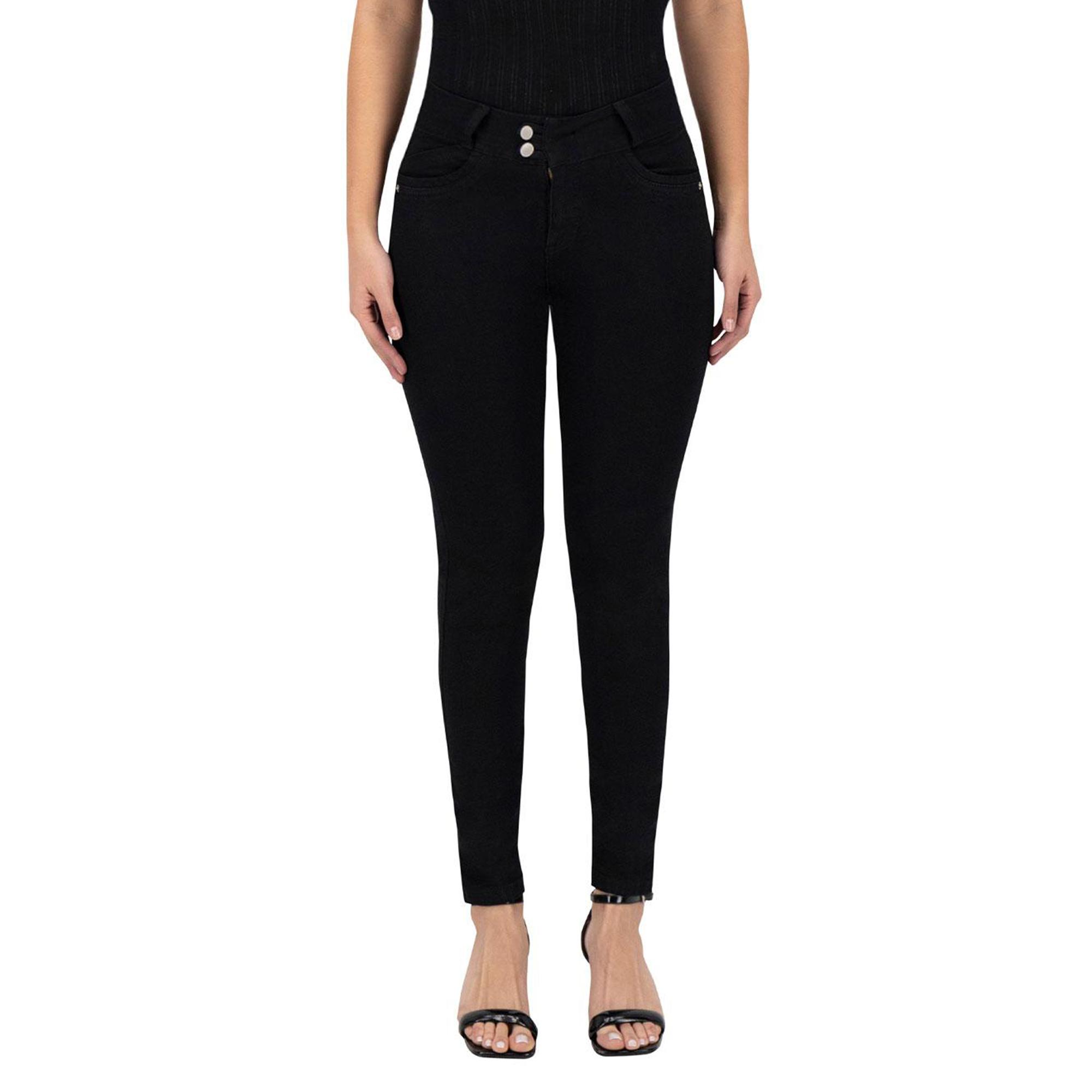 Foto 2 pulgar | Pantalón Skinny Britos Jeans Mujer Negro Magic Pomp 024871