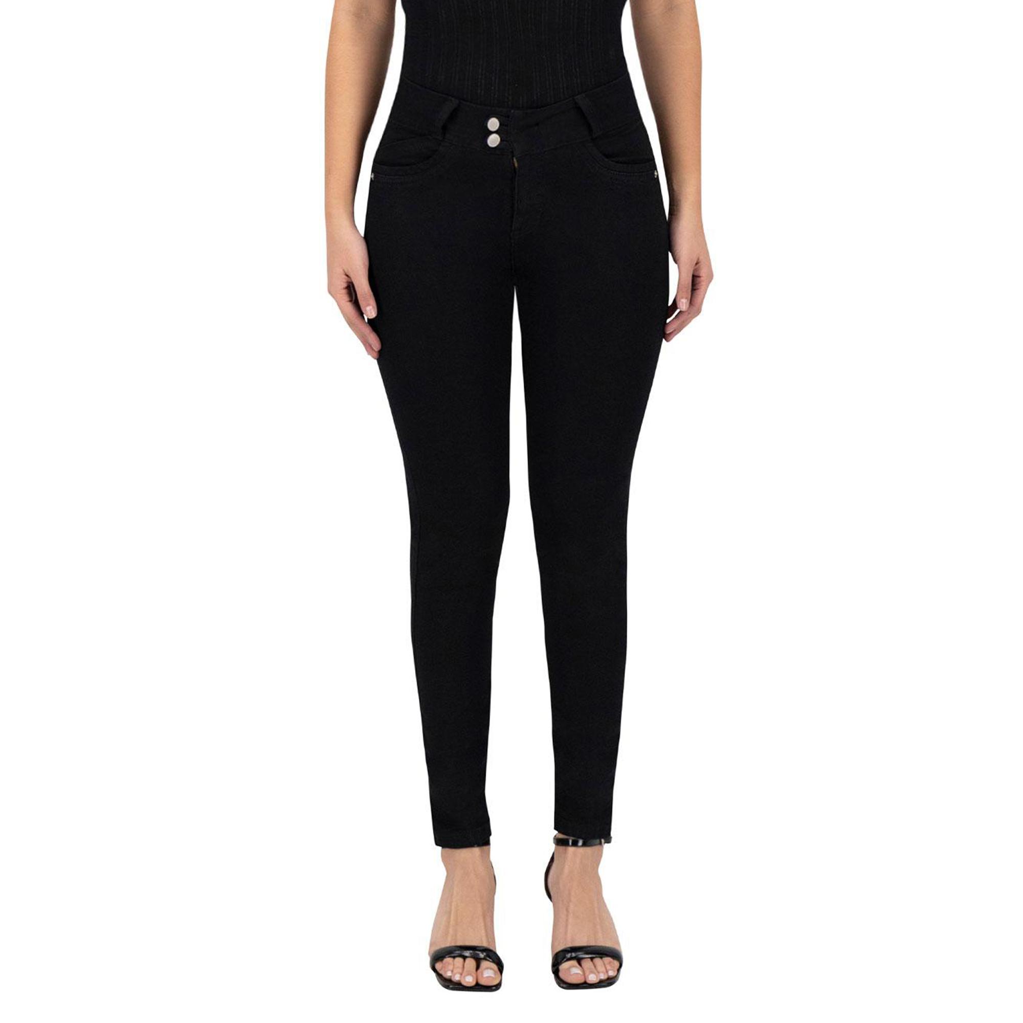 Pantalón Skinny Britos Jeans Mujer Negro Magic Pomp 024871