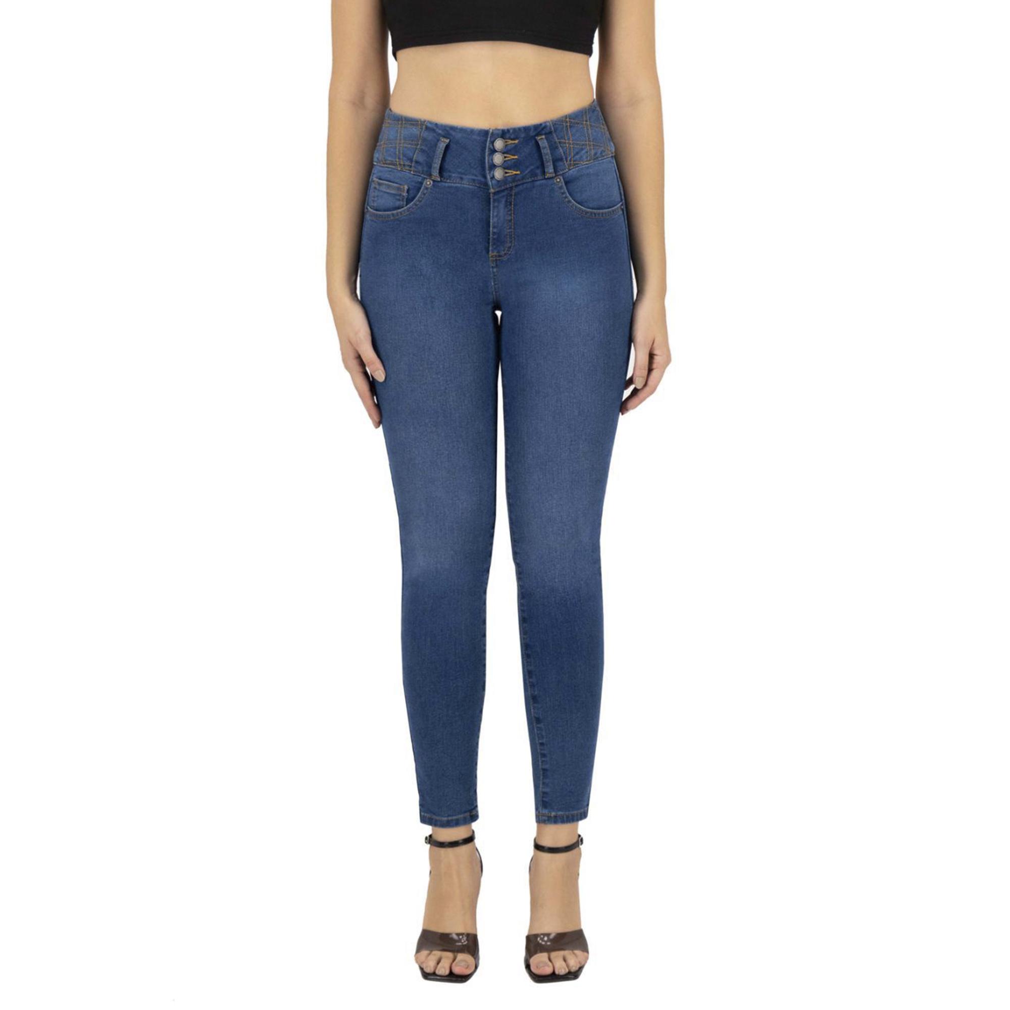 Foto 2 pulgar | Pantalón Skinny Britos Jeans Mujer Azul 025022