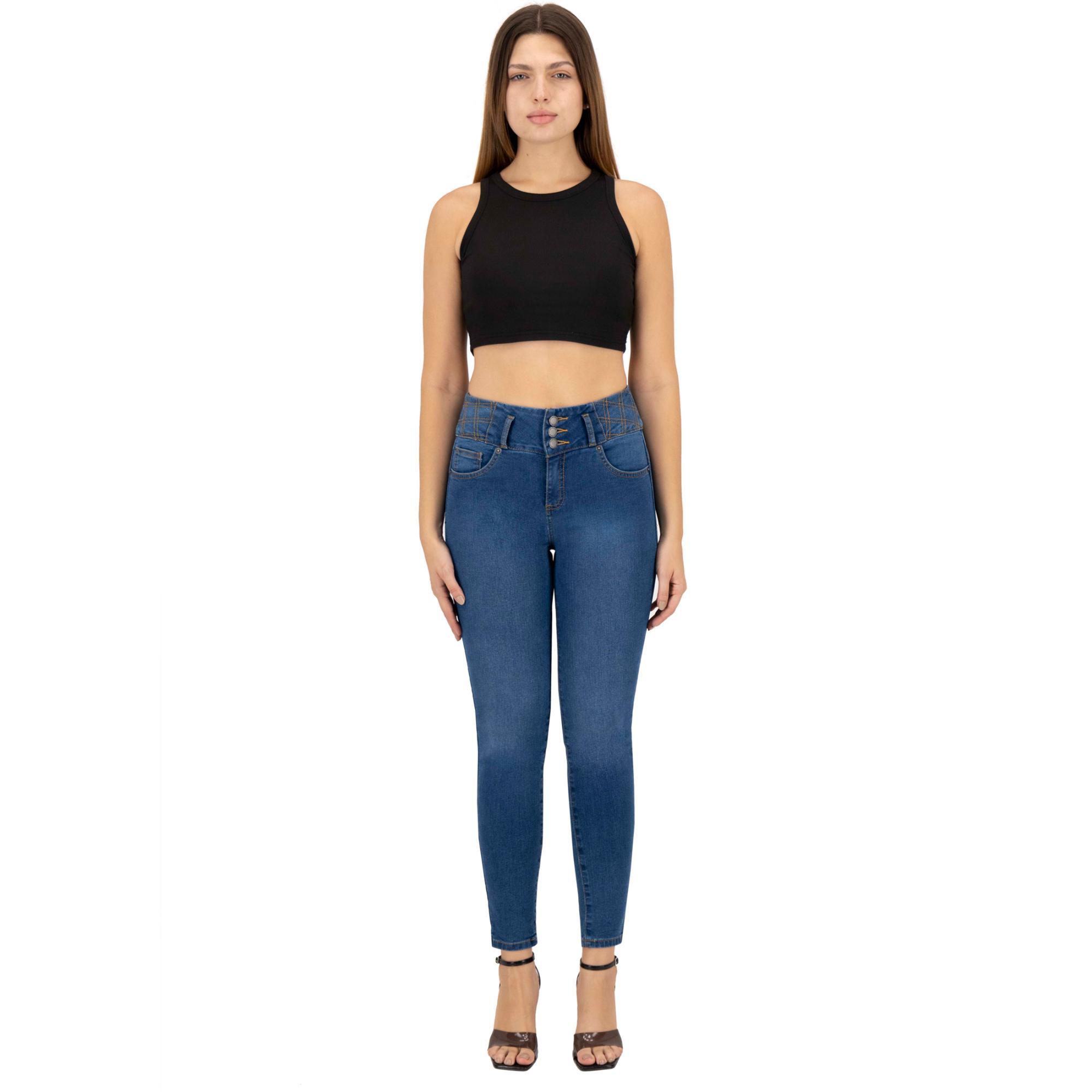 Foto 4 pulgar | Pantalón Skinny Britos Jeans Mujer Azul 025022