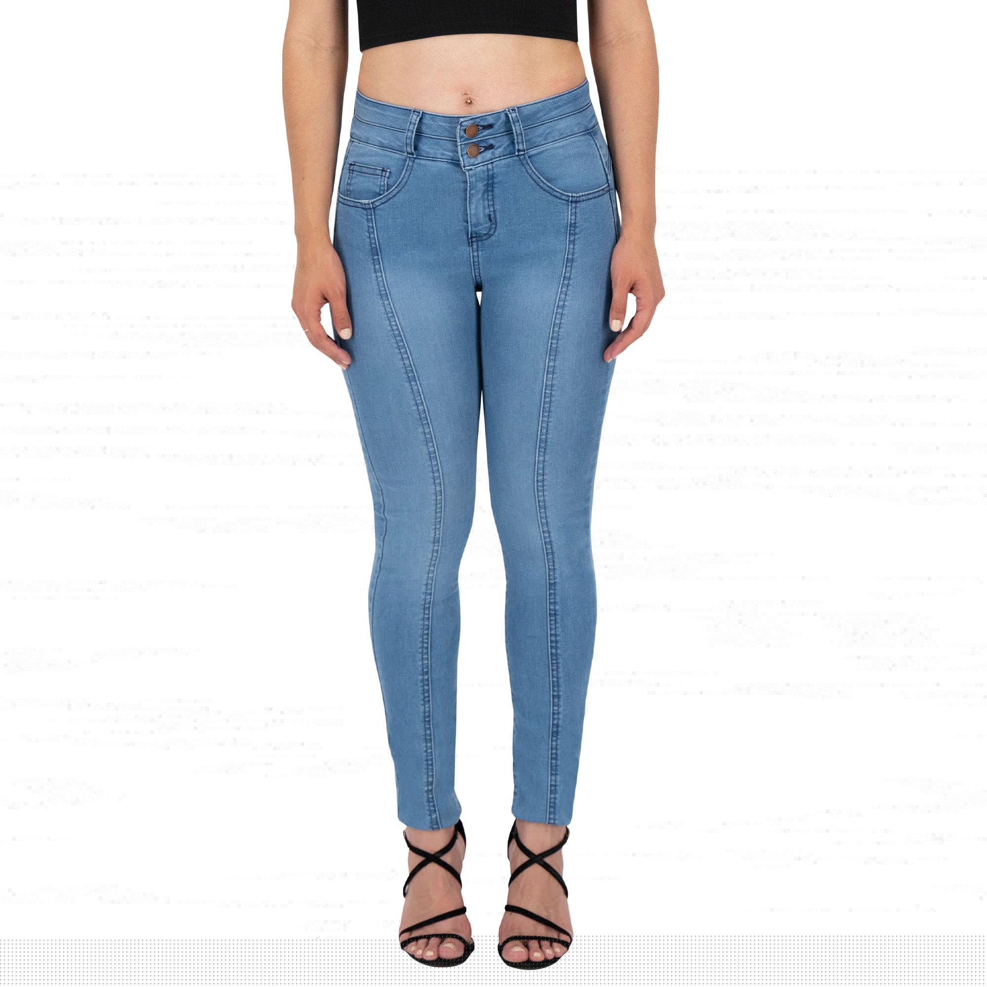 Foto 2 pulgar | Pantalón Skinny Britos Jeans Mujer Azul Corazón 025025