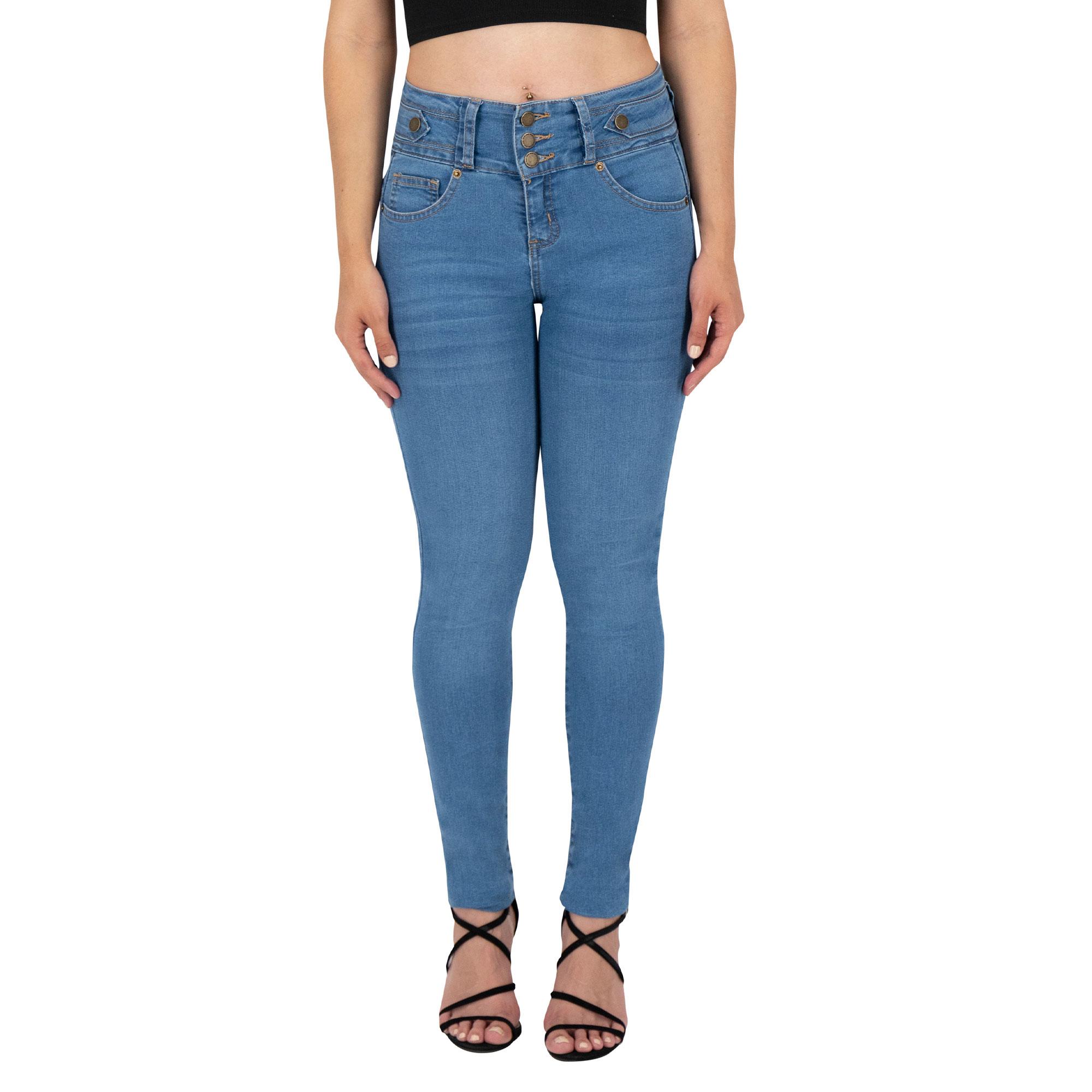 Foto 2 pulgar | Pantalón Skinny Britos Jeans Mujer Azul Corazón 025051