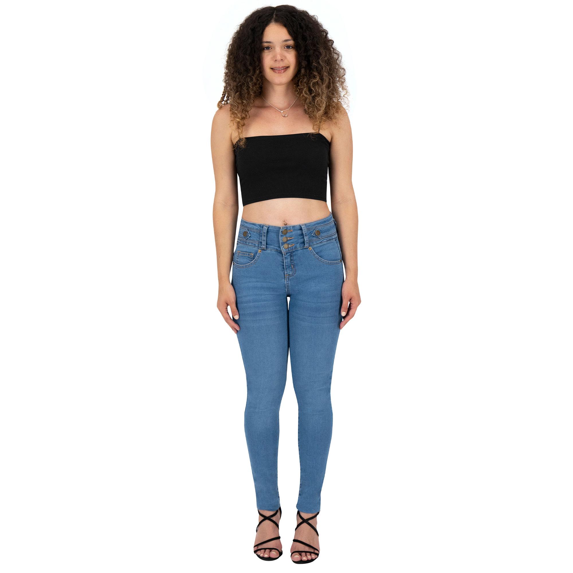 Foto 5 pulgar | Pantalón Skinny Britos Jeans Mujer Azul Corazón 025051