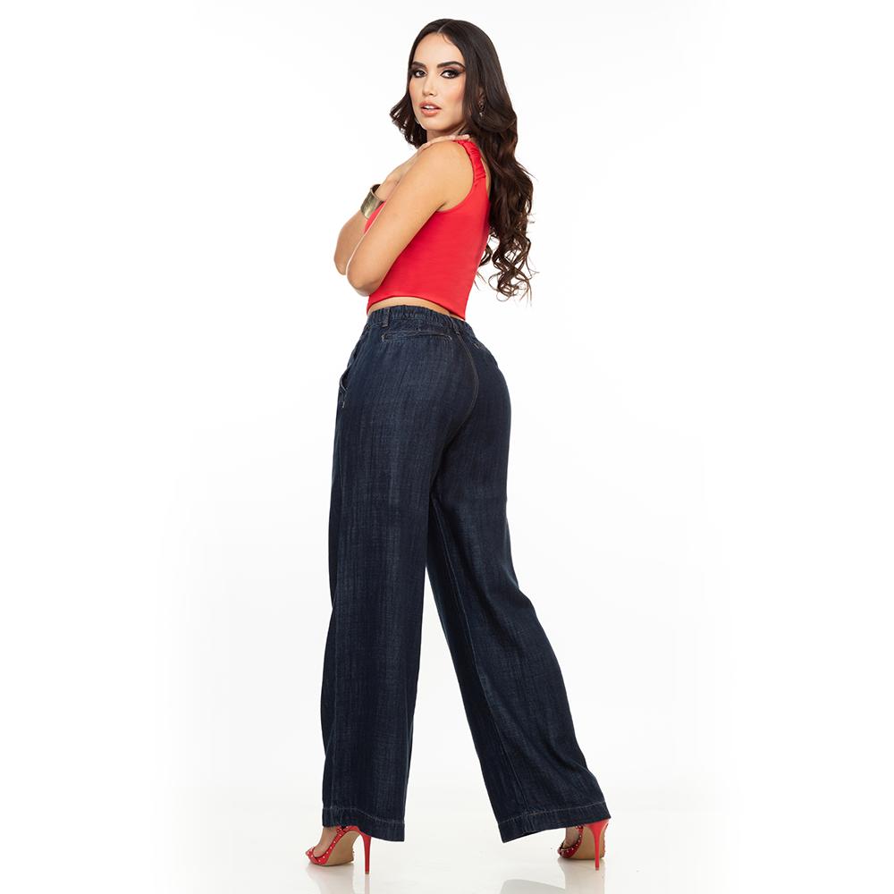 Foto 3 pulgar | Jeans Básicos Con Efecto Push Up Corte Skinny Azul Oscuro