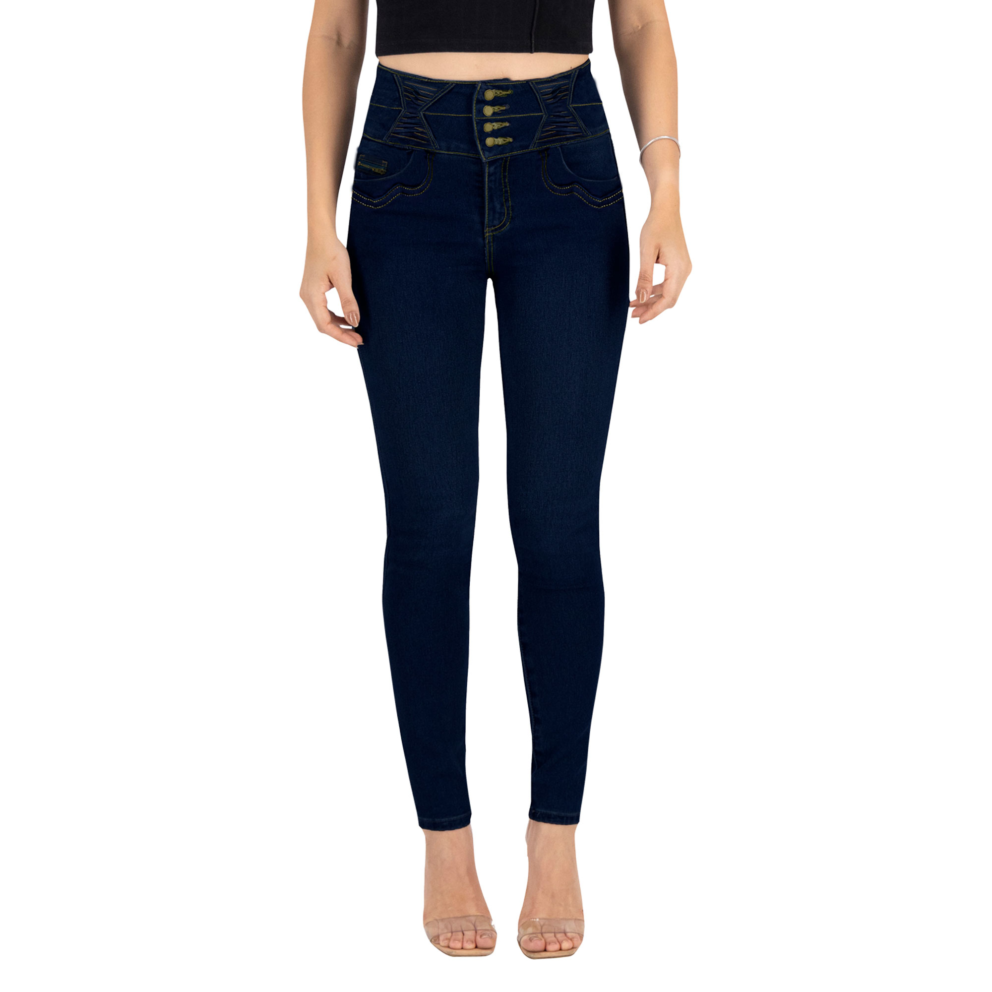 Foto 2 pulgar | Pantalón Skinny Britos Jeans Mujer Mezclilla 025106