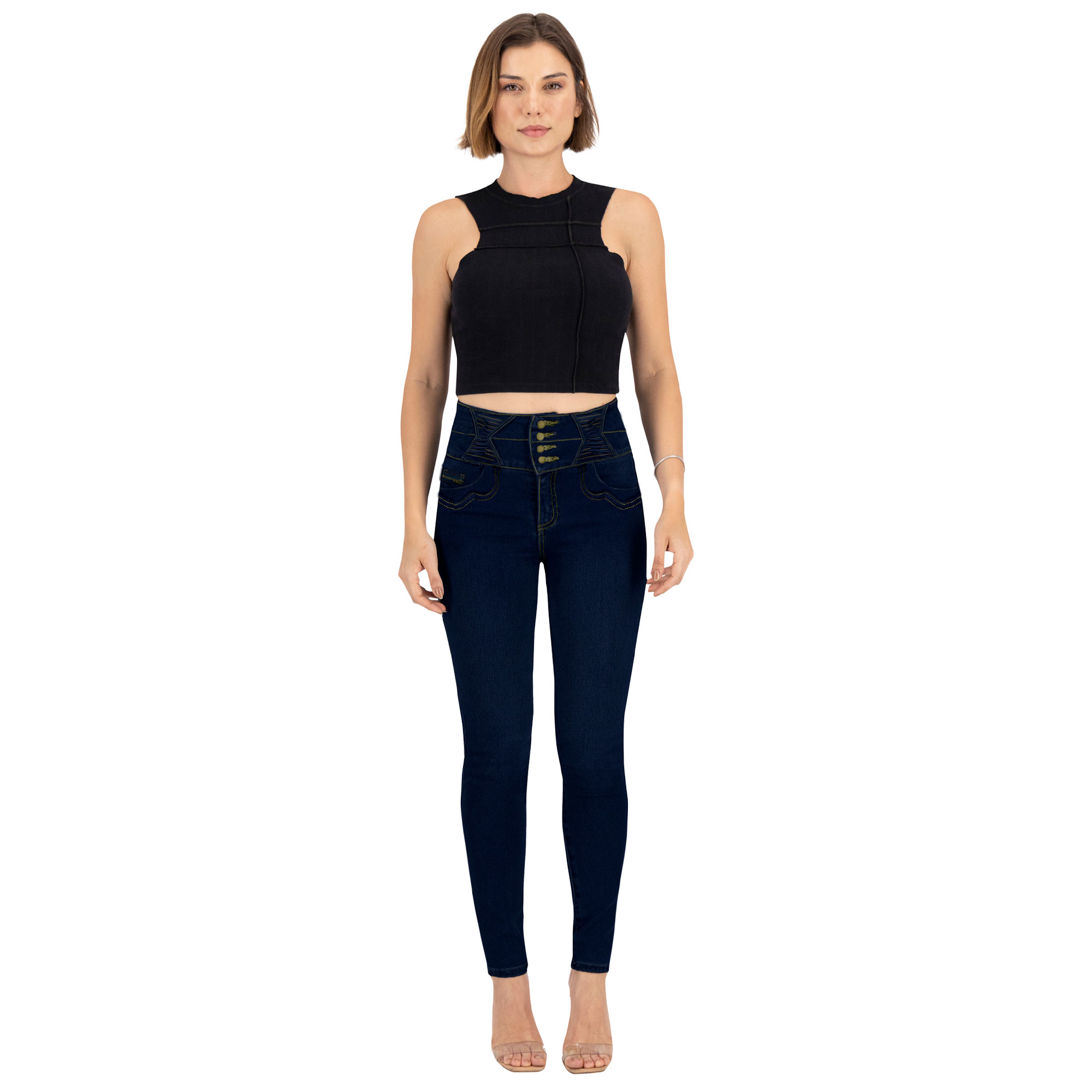 Foto 4 pulgar | Pantalón Skinny Britos Jeans Mujer Mezclilla 025106