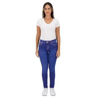 Foto 3 | Pantalón Skinny Britos Jeans Mujer Azul Mezclilla 025374