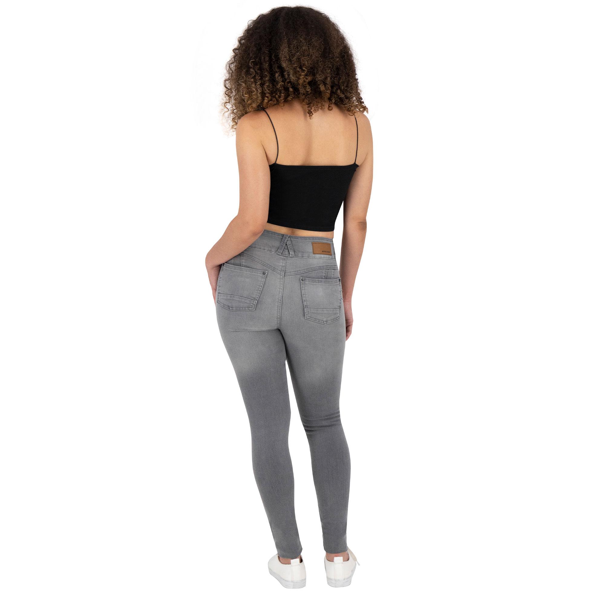 Foto 5 pulgar | Pantalón Skinny Britos Jeans Mujer Gris Magic Pomp 025024