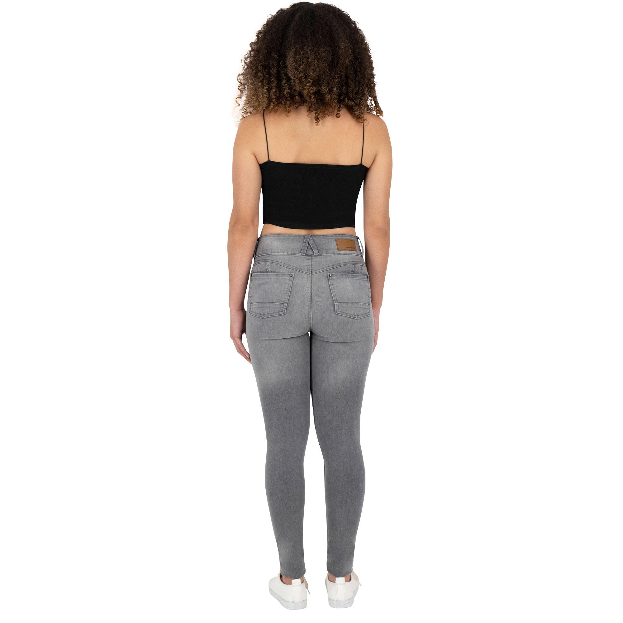 Foto 6 | Pantalón Skinny Britos Jeans Mujer Gris Magic Pomp 025024