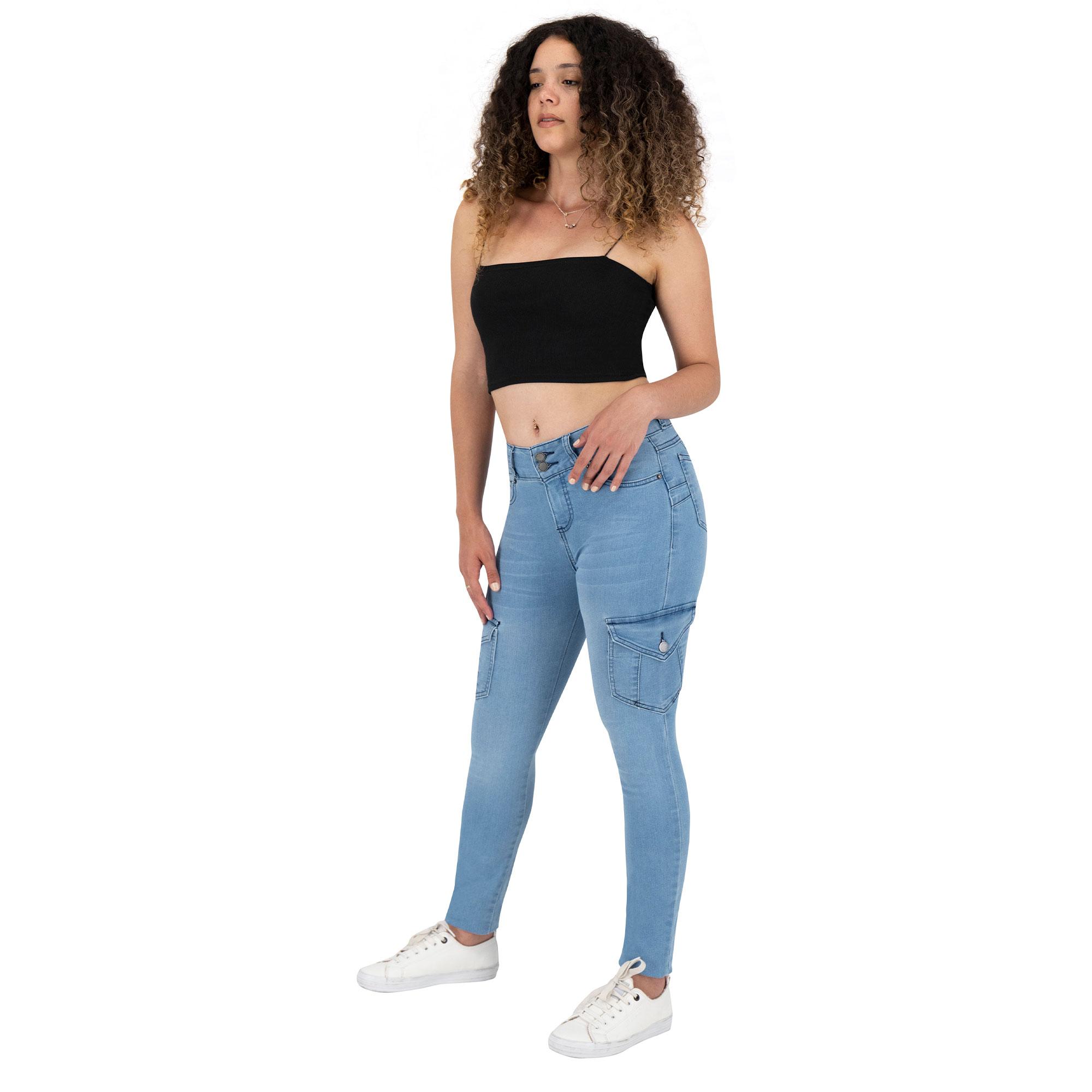 Foto 7 pulgar | Pantalón Skinny Britos Jeans Azul para Mujer