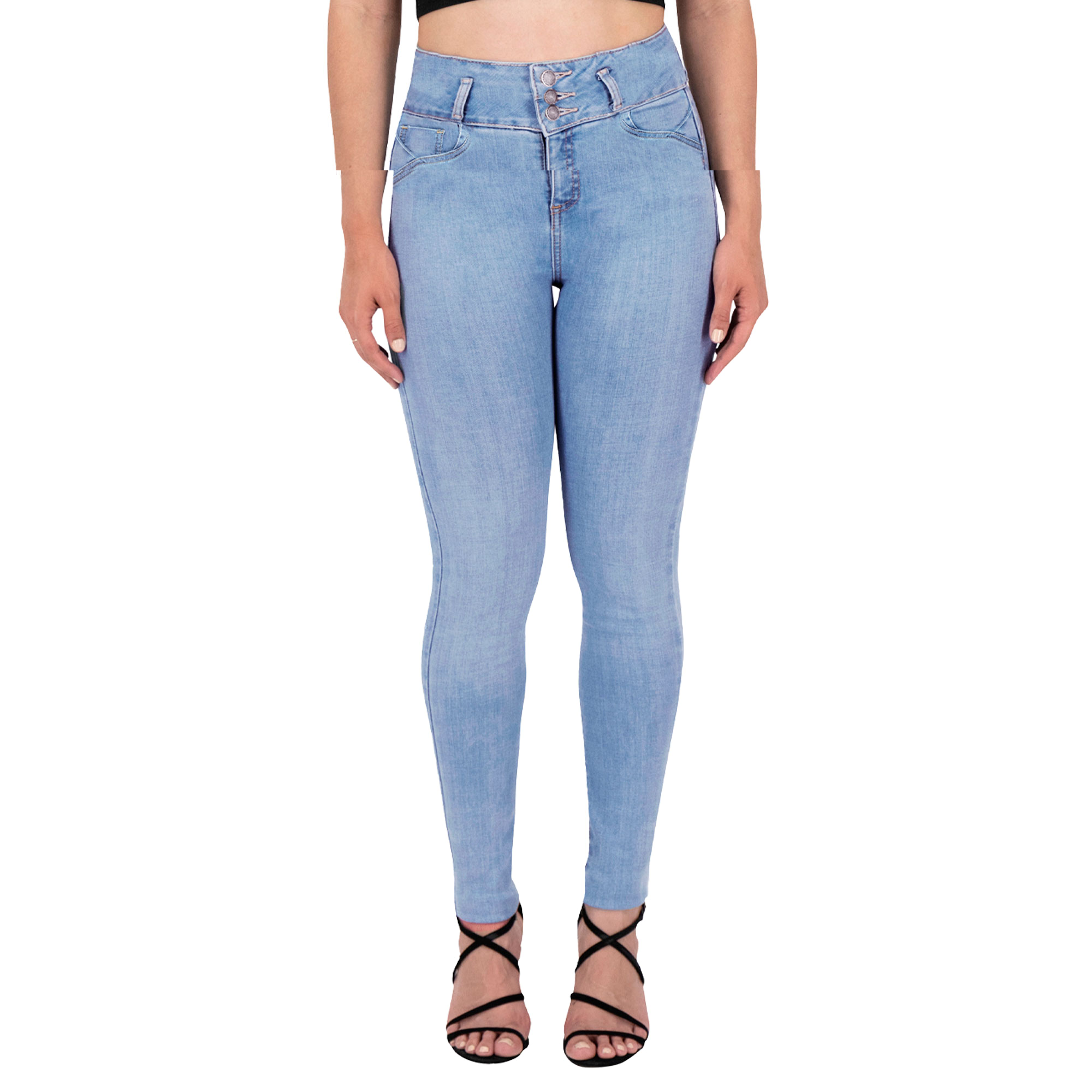 Foto 1 | Pantalón Skinny Britos Jeans Mujer Mezclilla 025537