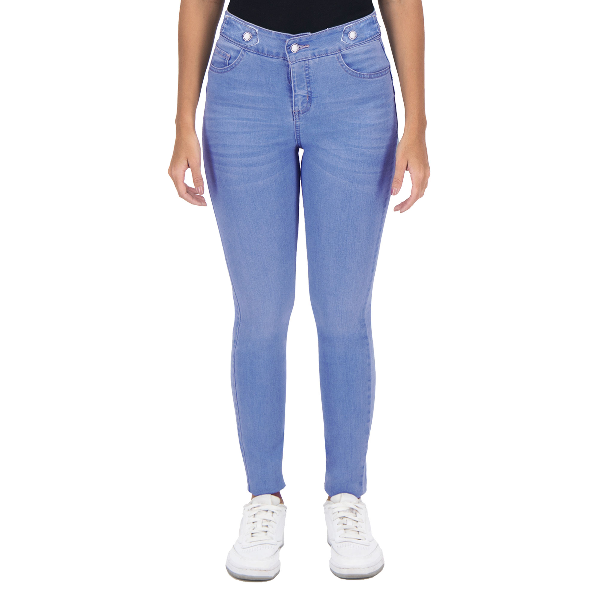 Pantalón Skinny Britos Jeans Mujer Mezclilla Azul 025099