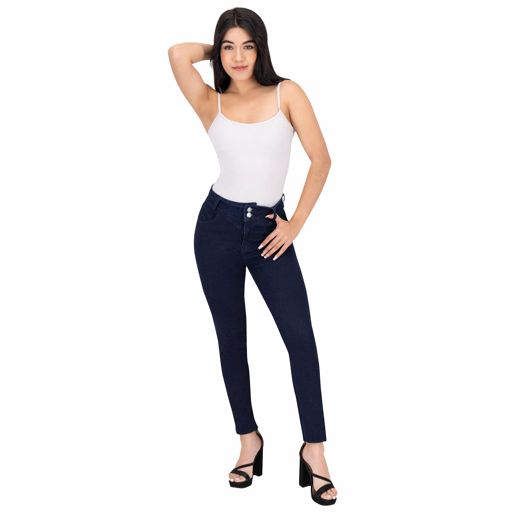 Foto 6 pulgar | Pantalón Skinny Britos Jeans Mezclilla Azul 025373 para Mujer