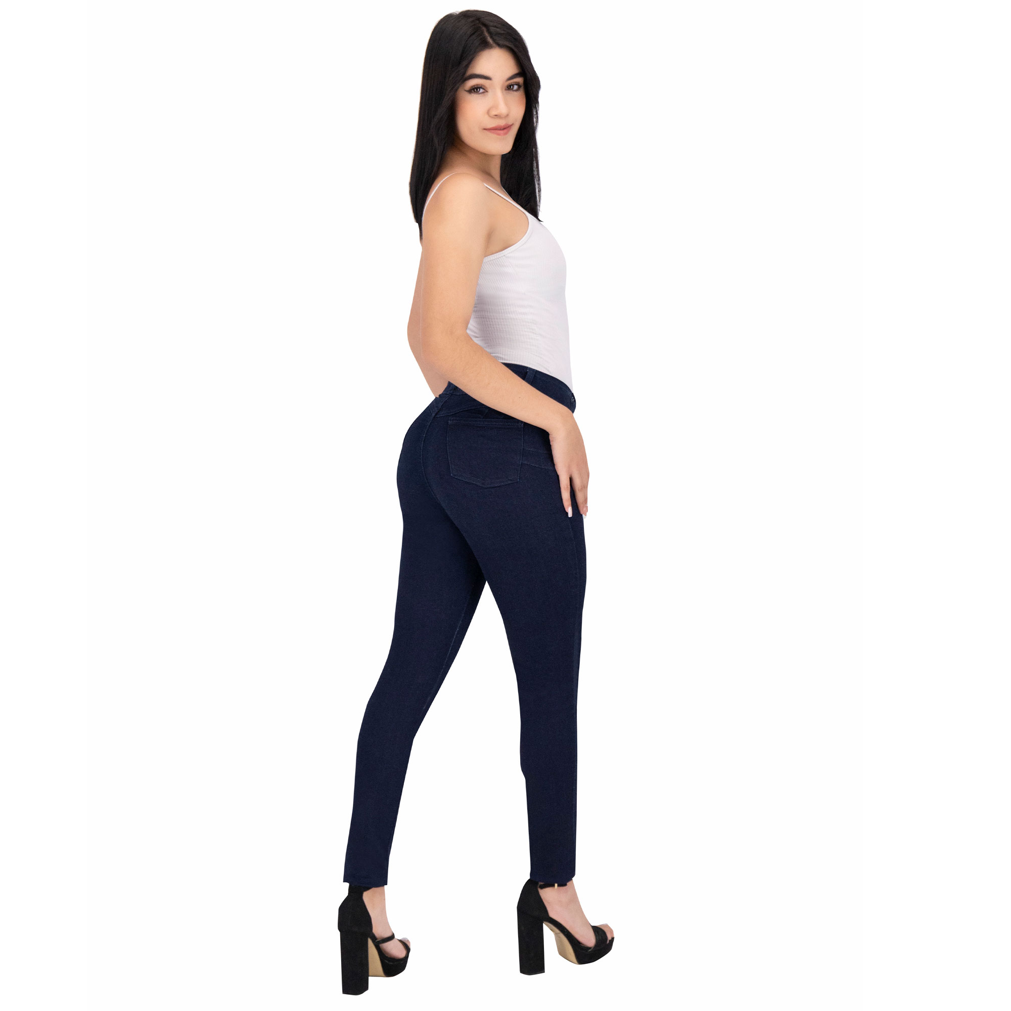 Foto 7 pulgar | Pantalón Skinny Britos Jeans Mezclilla Azul 025373 para Mujer