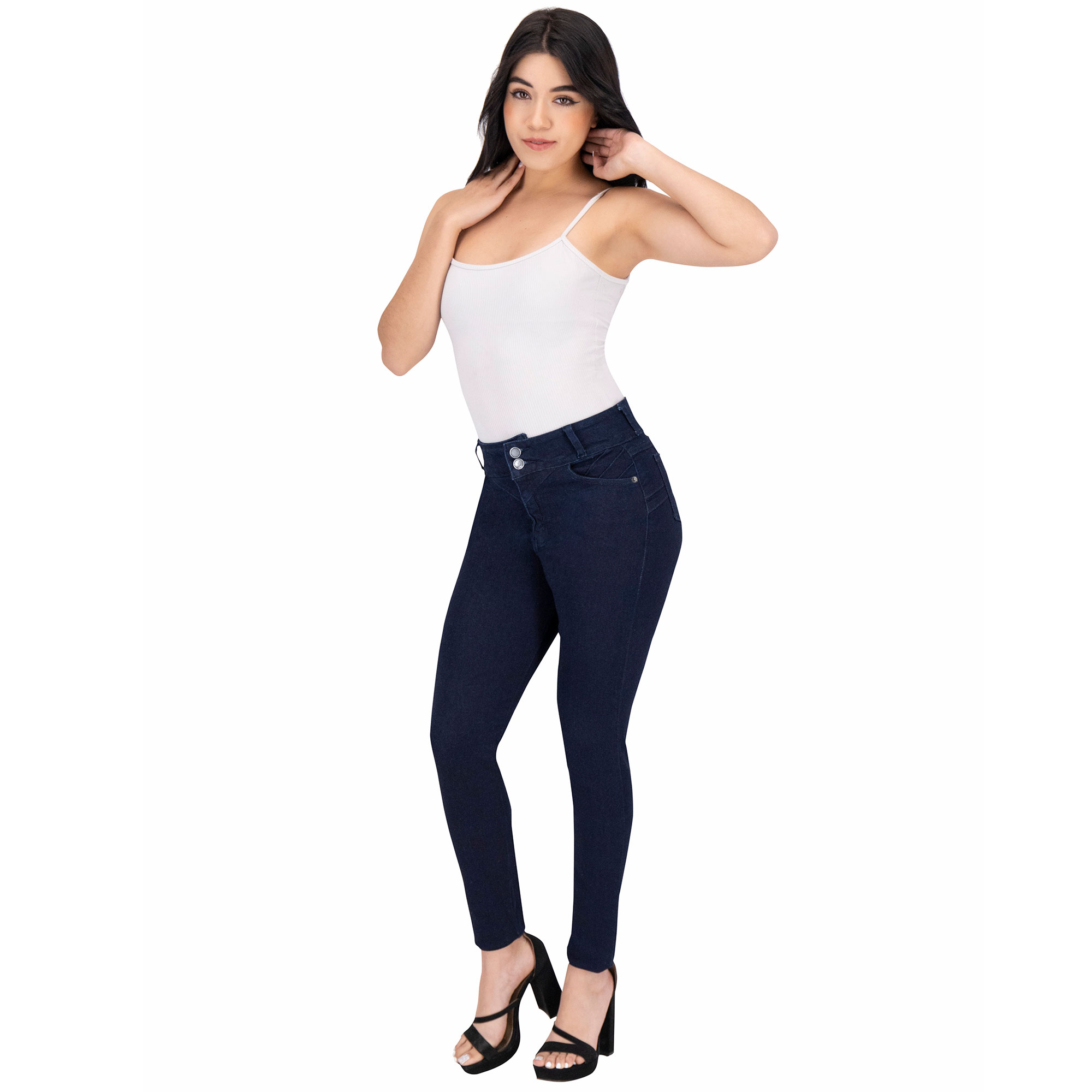 Foto 8 pulgar | Pantalón Skinny Britos Jeans Mezclilla Azul 025373 para Mujer