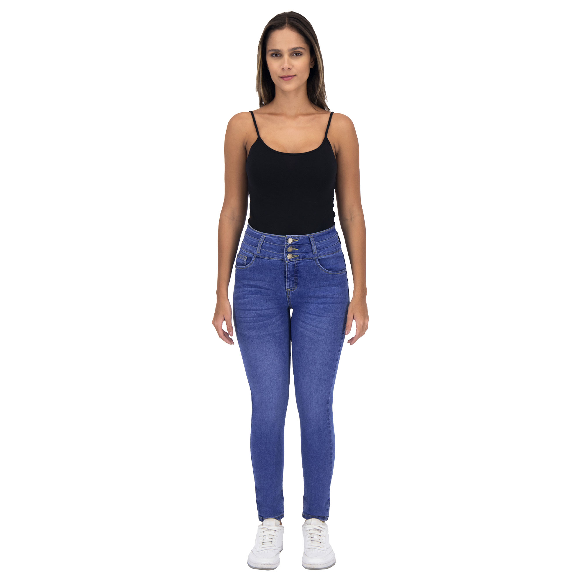 Foto 4 pulgar | Pantalón Skinny Britos Jeans Mujer Mezclilla Azul 025535