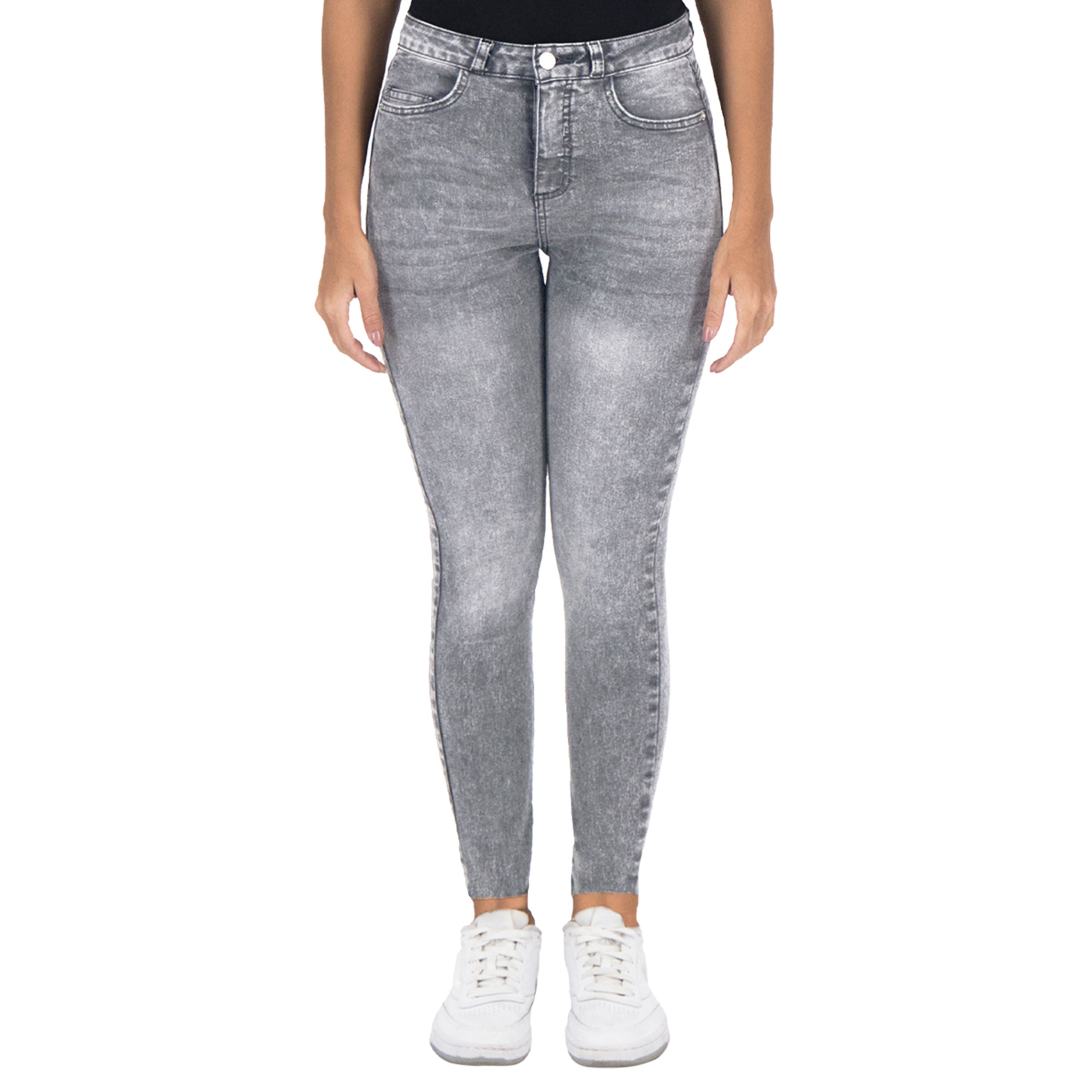 Foto 2 pulgar | Pantalón Skinny Britos Jeans Mujer Mezclilla Gris 025655