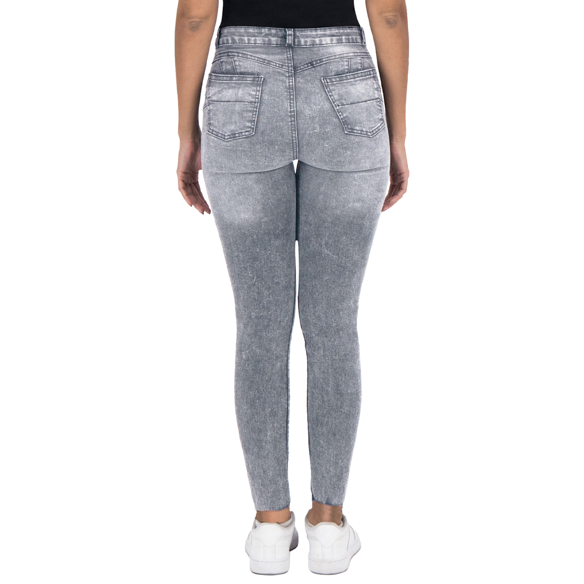 Foto 3 pulgar | Pantalón Skinny Britos Jeans Mujer Mezclilla Gris 025655