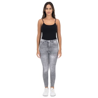 Foto 3 | Pantalón Skinny Britos Jeans Mujer Mezclilla Gris 025655