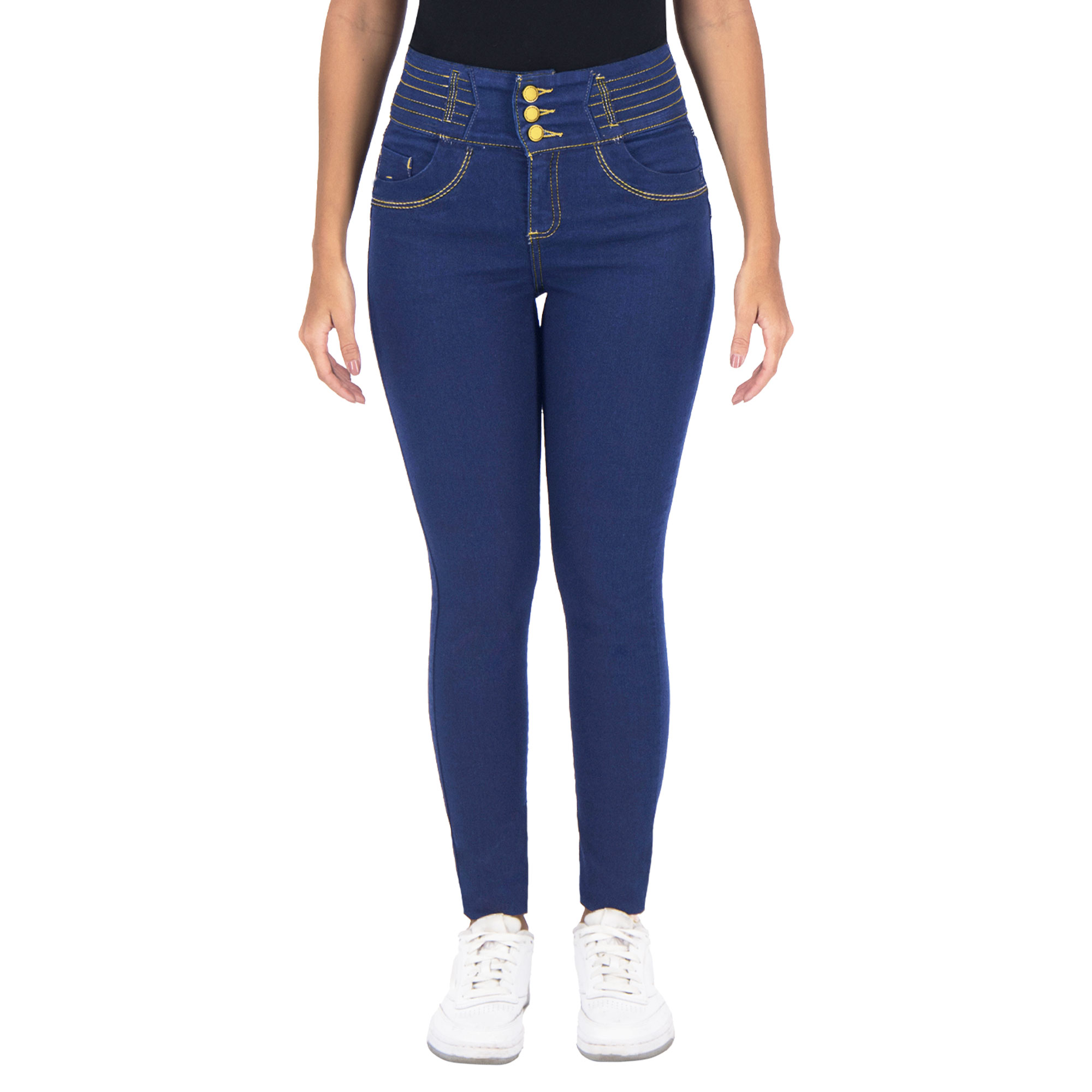 Pantalón Skinny Britos Jeans Mujer Mezclilla Azul 025561