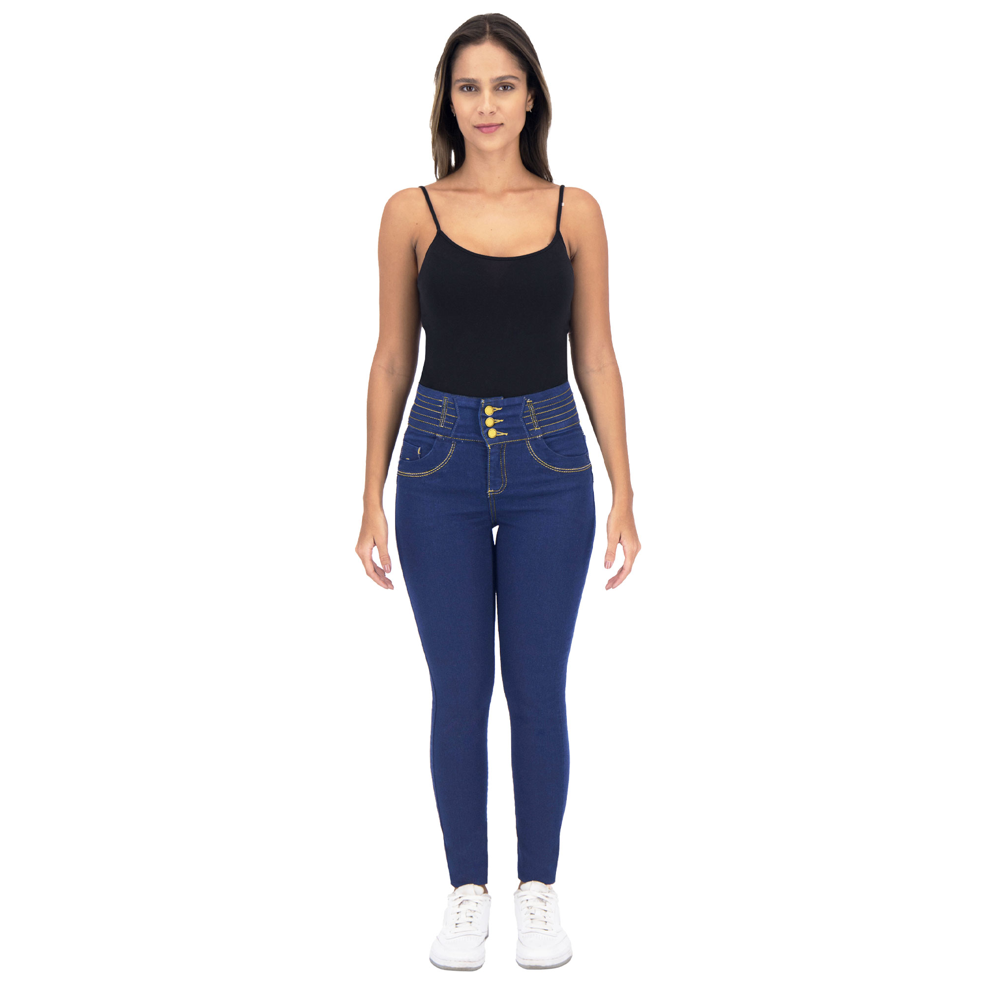 Foto 4 pulgar | Pantalón Skinny Britos Jeans Mujer Mezclilla Azul 025561