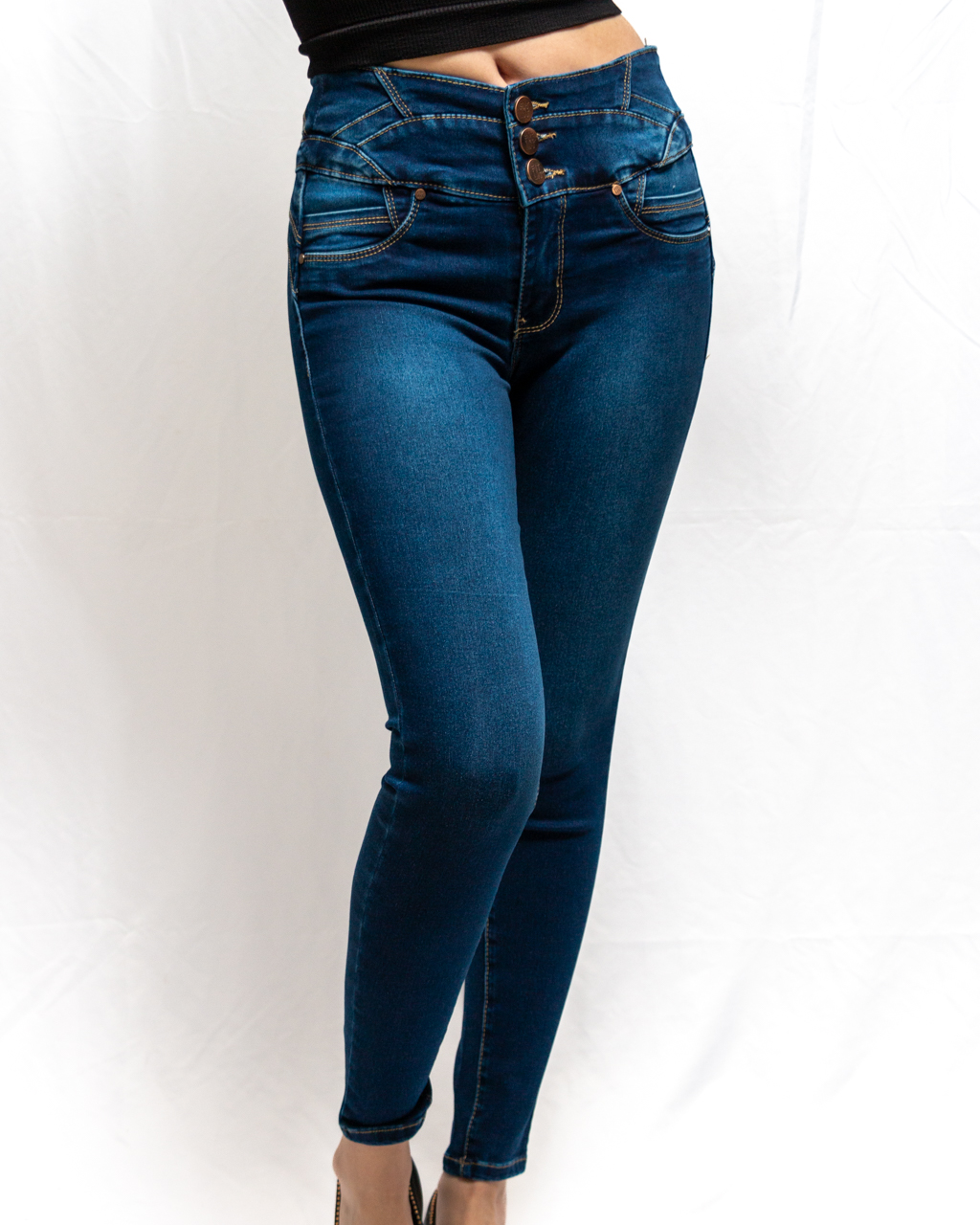 Foto 3 pulgar | Jeans Colombiano Dama Skinny Fitlit