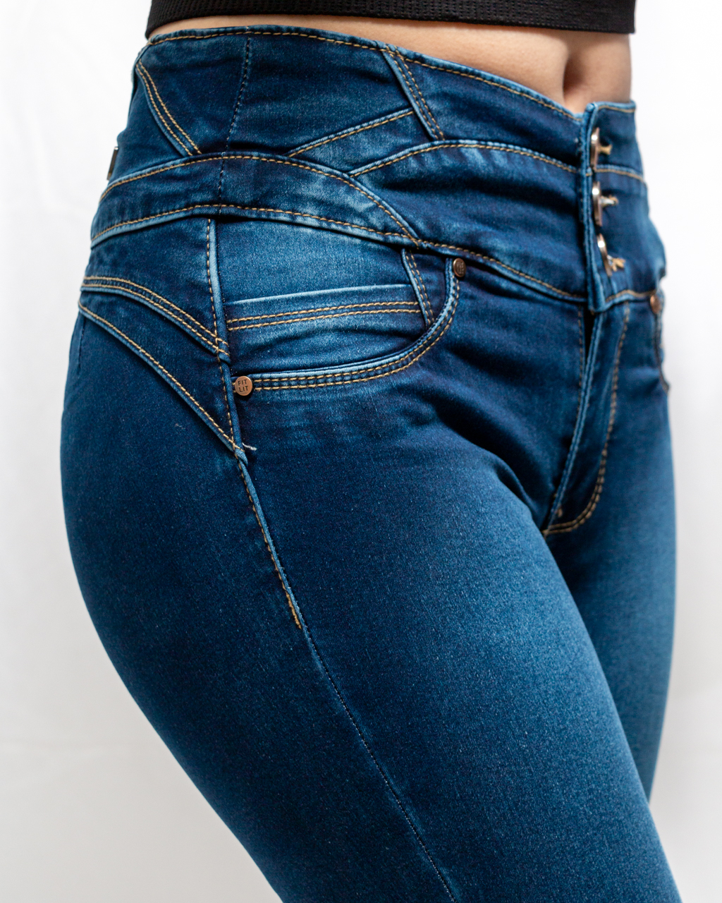 Foto 6 pulgar | Jeans Colombiano Dama Skinny Fitlit