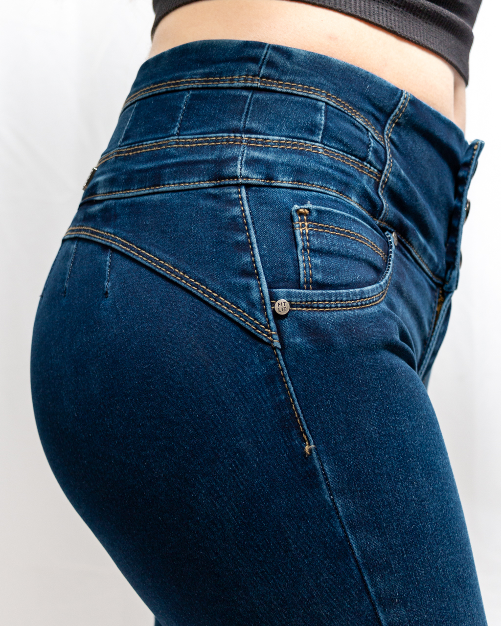 Foto 8 pulgar | Jeans Colombiano Dama Skinny Fitlit