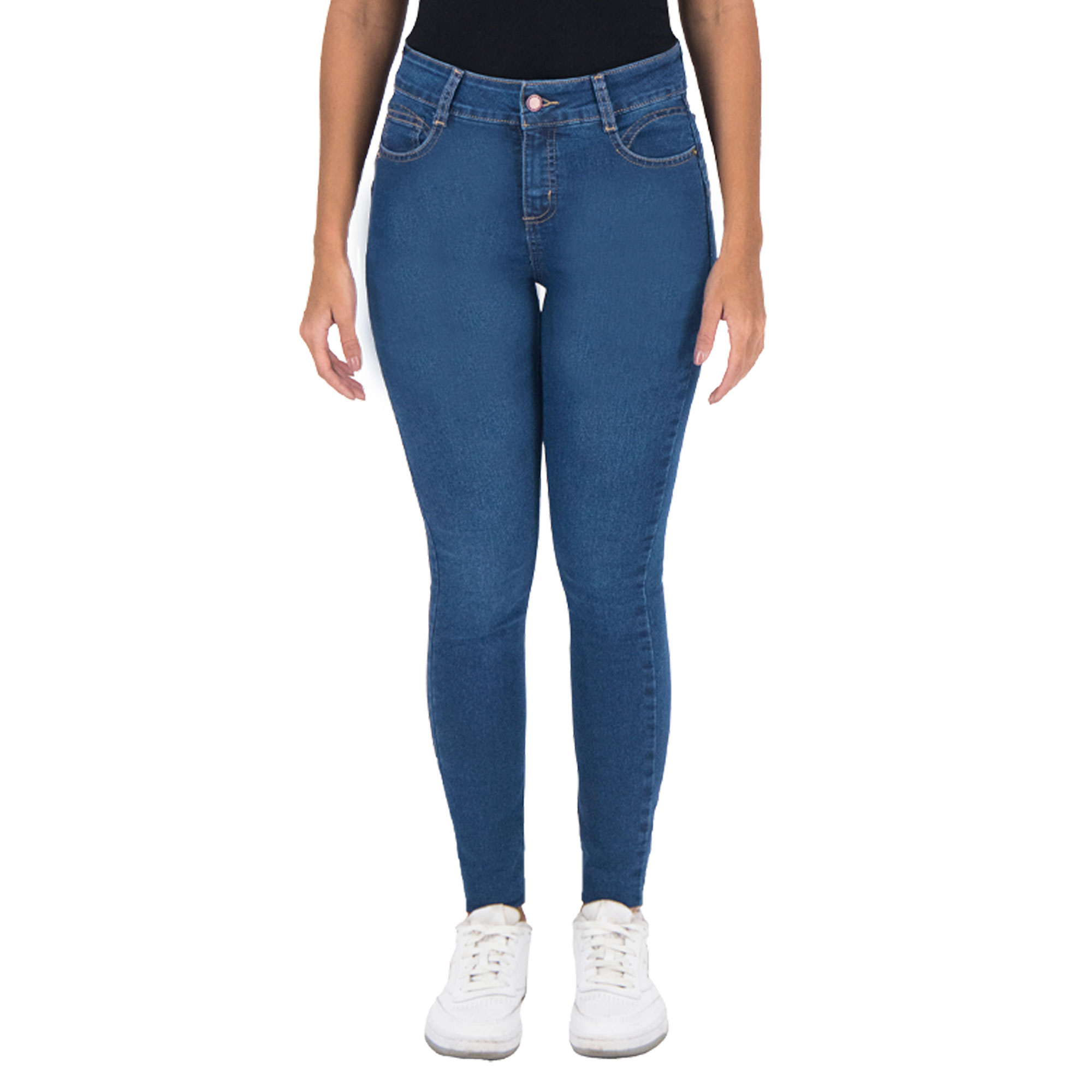 Pantalón Skinny Britos Jeans Mujer Mezclilla Azul 025575