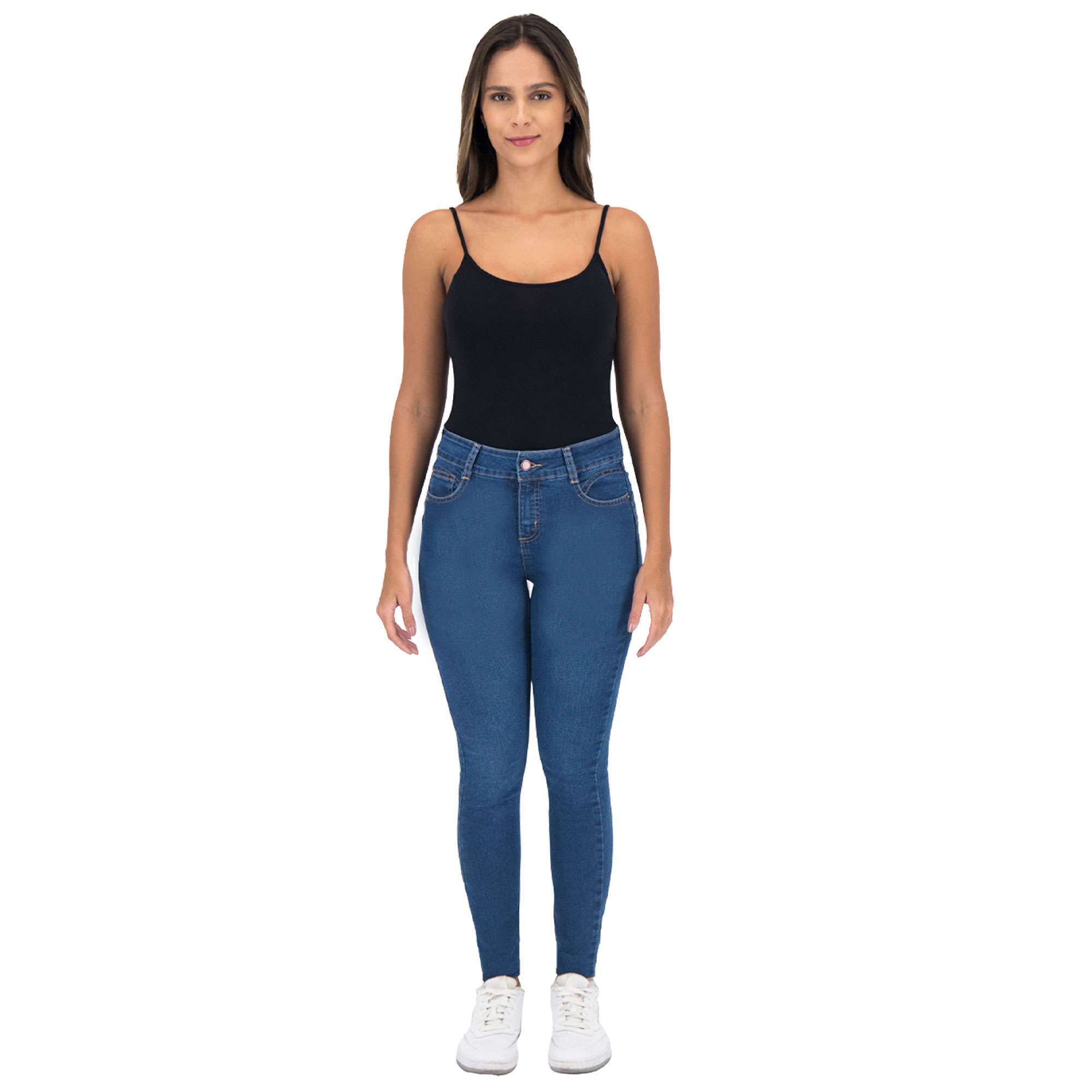 Foto 3 | Pantalón Skinny Britos Jeans Mujer Mezclilla Azul 025575