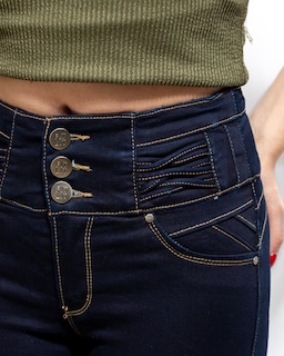 Foto 3 | Jeans Colombiano Dama Skinny Fitlit