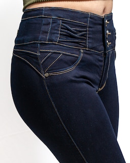 Foto 4 | Jeans Colombiano Dama Skinny Fitlit