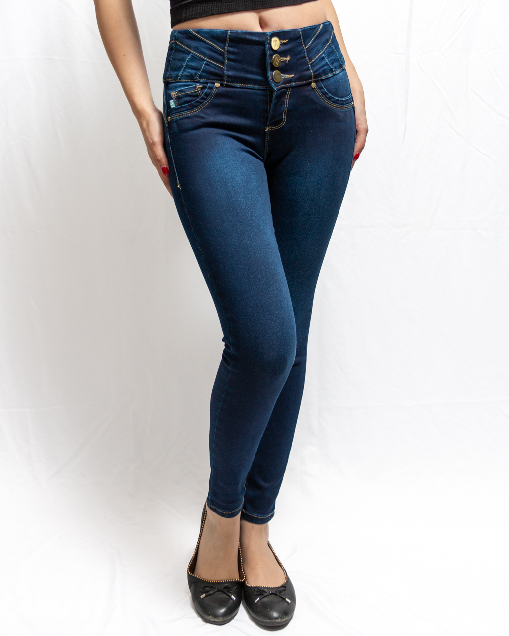 Foto 3 pulgar | Jeans Colombiano Dama Skinny Fitlit